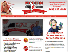 Tablet Screenshot of moderncarpetcleaning.com